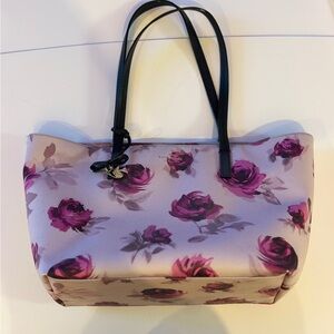 Kate Spade Floral Tote Bag with Black Straps